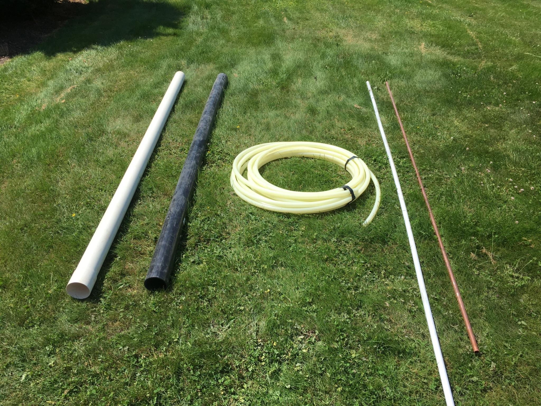 Sewer and waterline plumbing